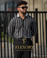 Printed Lining Shirt Style Jacket