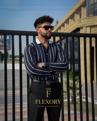 Printed Lining Shirt Style Jacket