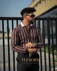 Printed Lining Shirt Style Jacket