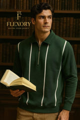 Zipper style Printed Sweatshirt