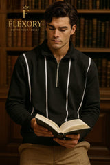 Zipper style Printed Sweatshirt