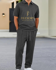 Flexory Zip Style Trouser Stripe Tracksuit